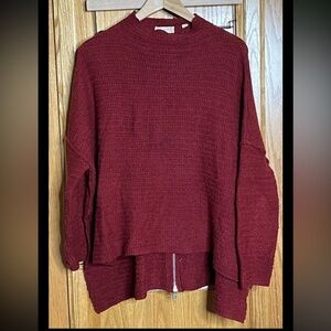 Alter’d State Sweater Women’s Small Oversized Slouchy Relaxed Zipper Hi-Low Knit